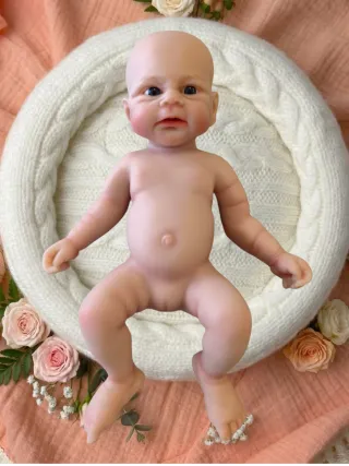 Bebé Reborn Silicona Platina Sólida 30 cm - Maira