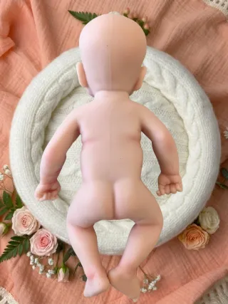 Bebé Reborn Silicona Platina Sólida 30 cm - Maira