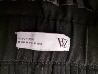 Minifalda Zara Negra Talla M