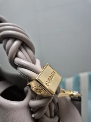 Borsa GANNI con manico intrecciato