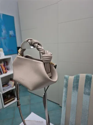 Borsa GANNI con manico intrecciato