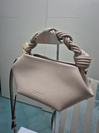 Borsa GANNI con manico intrecciato
