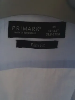 Camisa Hombre Manga Larga Azul Primark