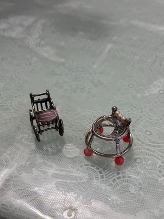 Coppia oggetti argento 800