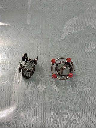 Coppia oggetti argento 800