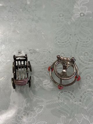 Coppia oggetti argento 800