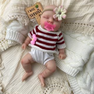 Bebé Reborn Silicona Platino Sólida 30 cm - Romina