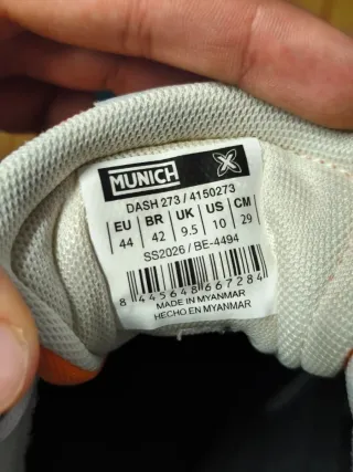 Zapatillas Munich Verde y Naranja