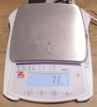 CRUZ DE CARAVACA, ORO 18K/1.1g