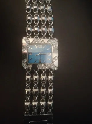 Reloj Louis Valentine Plata y Azul