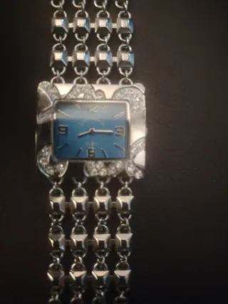 Reloj Louis Valentine Plata y Azul