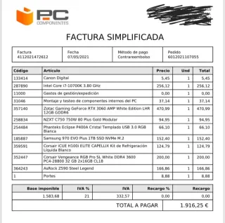 PC Gaming RTX 3060 | i7 10700K | 32GB RAM | 1TB m2