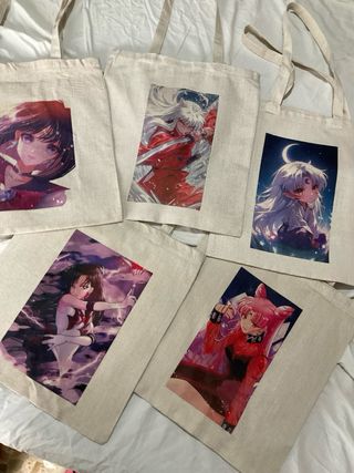 Bolsas de tela con diseños anime