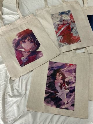 Bolsas de tela con diseños anime