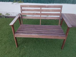 Banco de jardín de madera