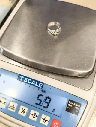 Anillo caballero Oro Blanco 18k Solitario Diamante