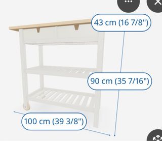 Mueble auxiliar cocina madera