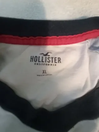 Camiseta Hollister azul Manga Corta