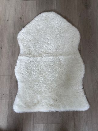 Tappeto di lana morbida Ikea bianco