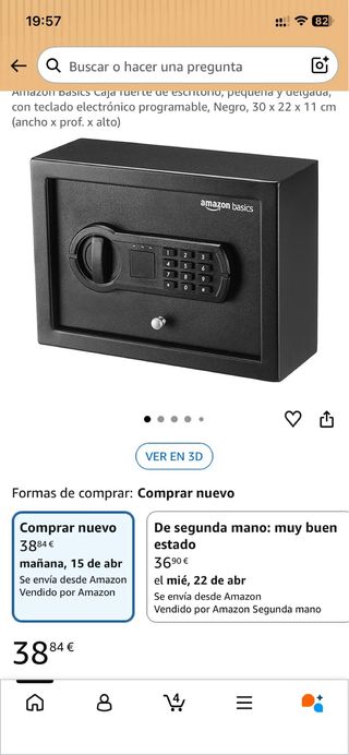 Caja Fuerte Amazon Basics Digital