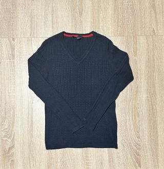 Jersey Tommy Hilfiger Pico Mujer Azul Talla S