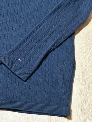 Jersey Tommy Hilfiger Pico Mujer Azul Talla S