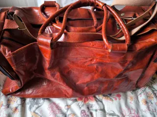 Bolsa de viaje vintage de cuero