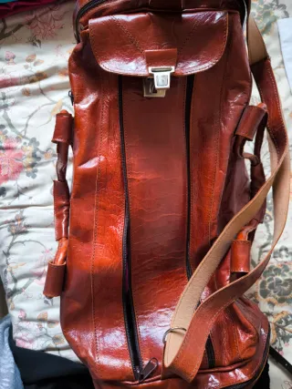 Bolsa de viaje vintage de cuero