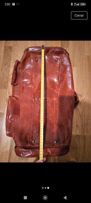 Bolsa de viaje vintage de cuero