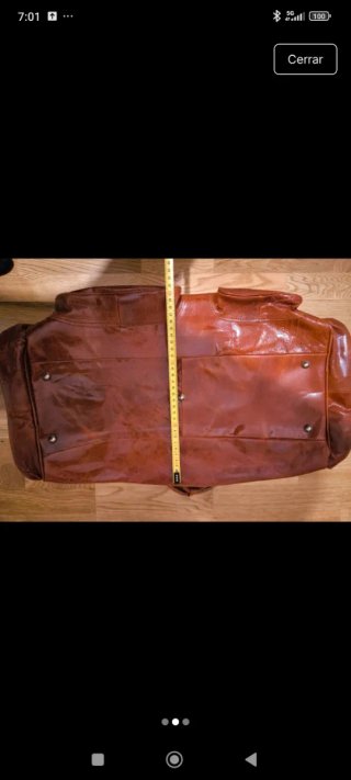 Bolsa de viaje vintage de cuero