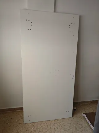Tablero escritorio + patas Ikea blanco