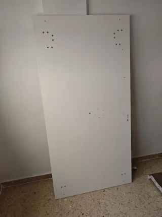 Tablero escritorio + patas Ikea blanco