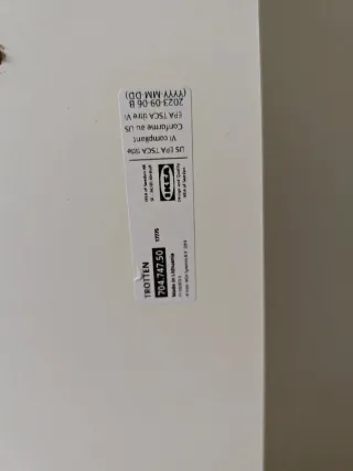 Tablero escritorio + patas Ikea blanco