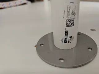 Tablero escritorio + patas Ikea blanco