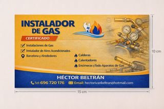 Instalador gas y aire acondicionado certificado