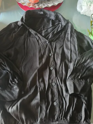 Camisa Vayle Negra Manga Larga