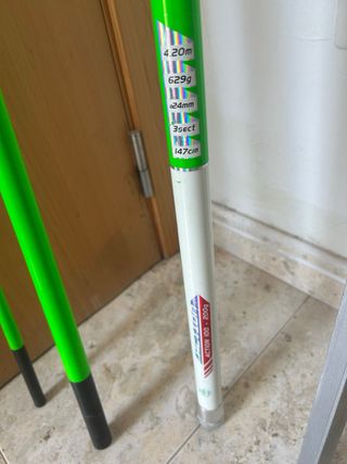 Combo caña pescar + carrete + piqueta