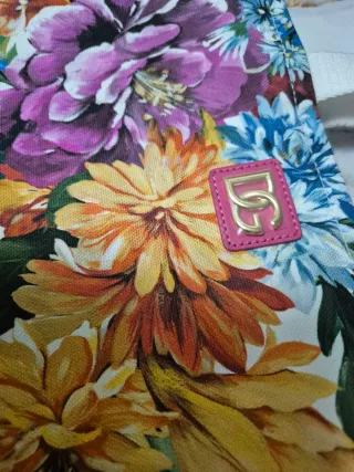 Borsa Dolce & Gabbana tela e pelle floreale