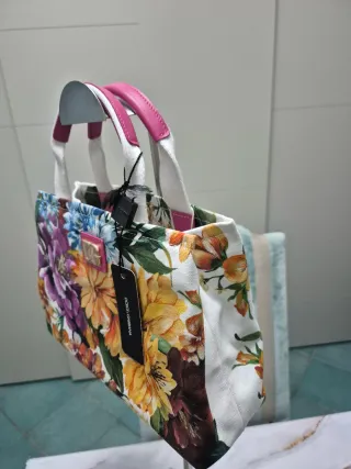 Borsa Dolce & Gabbana tela e pelle floreale