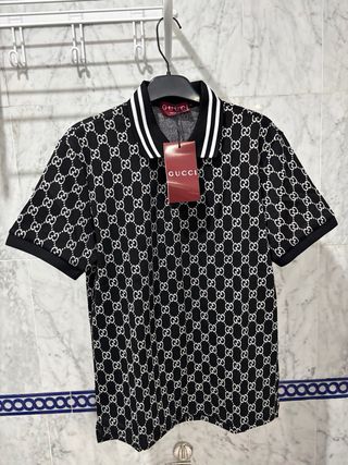 Polo Versace Negro y Dorado