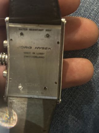 Reloj Jorg Hysek Cronógrafo Correa Marrón