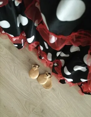 Disfraz Flamenca Lunares Rojo  Talla M - L