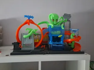 Pista Hot Wheels Lavadero Pulpo