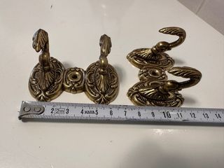2 Colgadores Dobles Decorativos Vintage