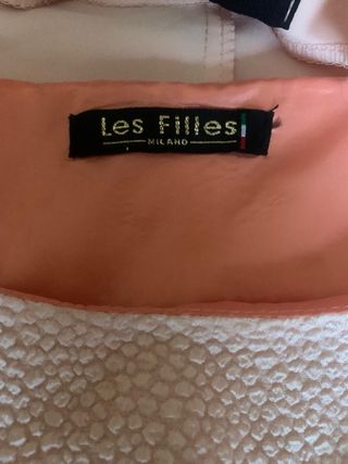 Completo elegante abito e giacca rosa antico