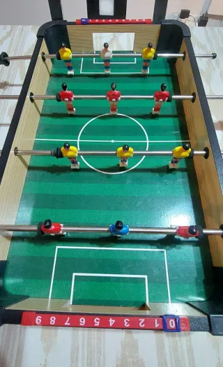 Mini futbolín de mesa