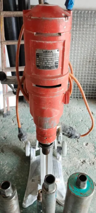WEKA Máquina Perforar Hormigón con 3 coronas