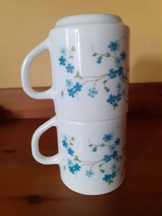 Arcopal Myosotis Mugs x2 Nuevos.