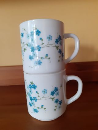 Arcopal Myosotis Mugs x2 Nuevos.