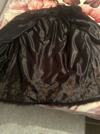 Abrigo de piel auténtica